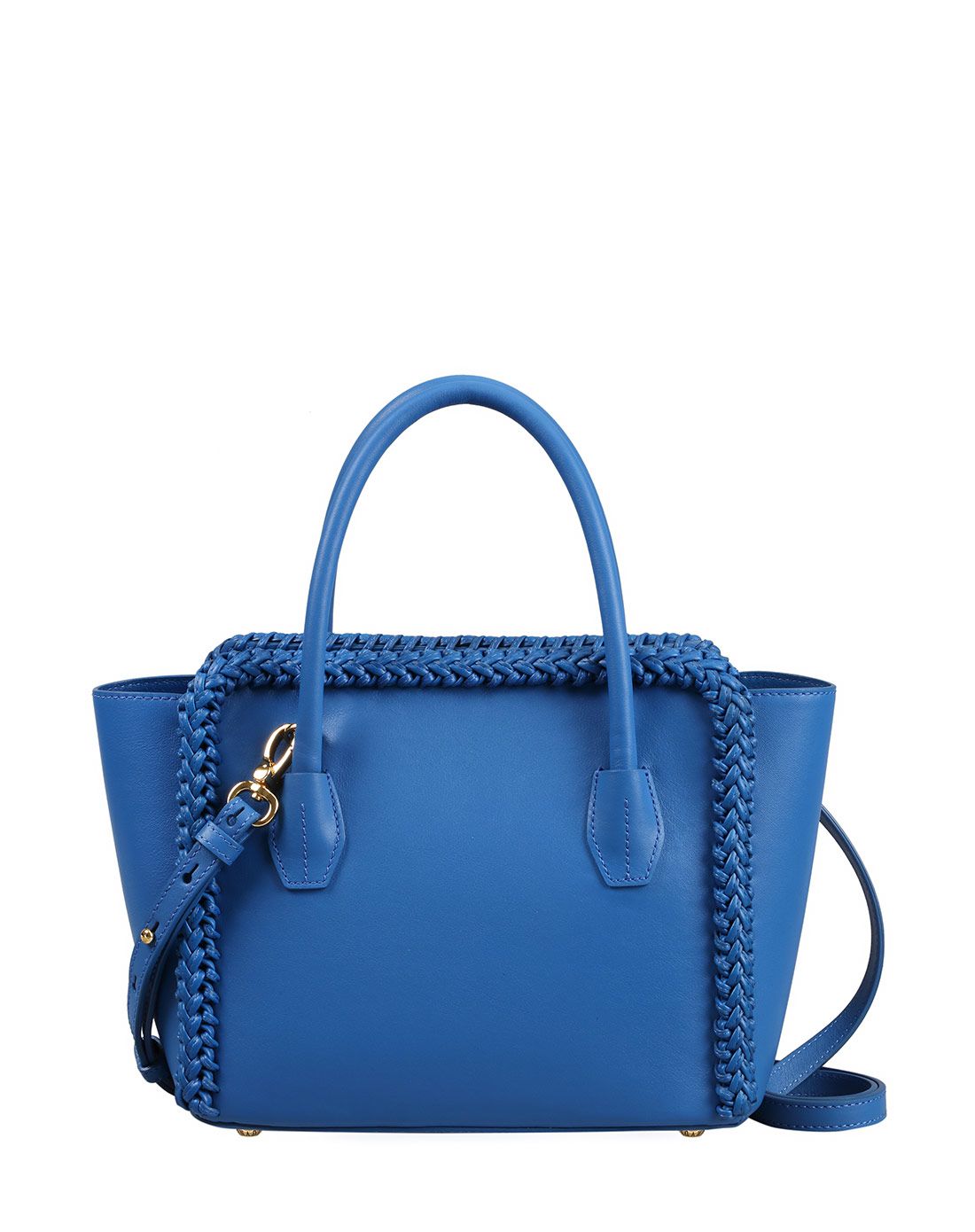 迪桑娜新款牛皮革手提包横款方形女包