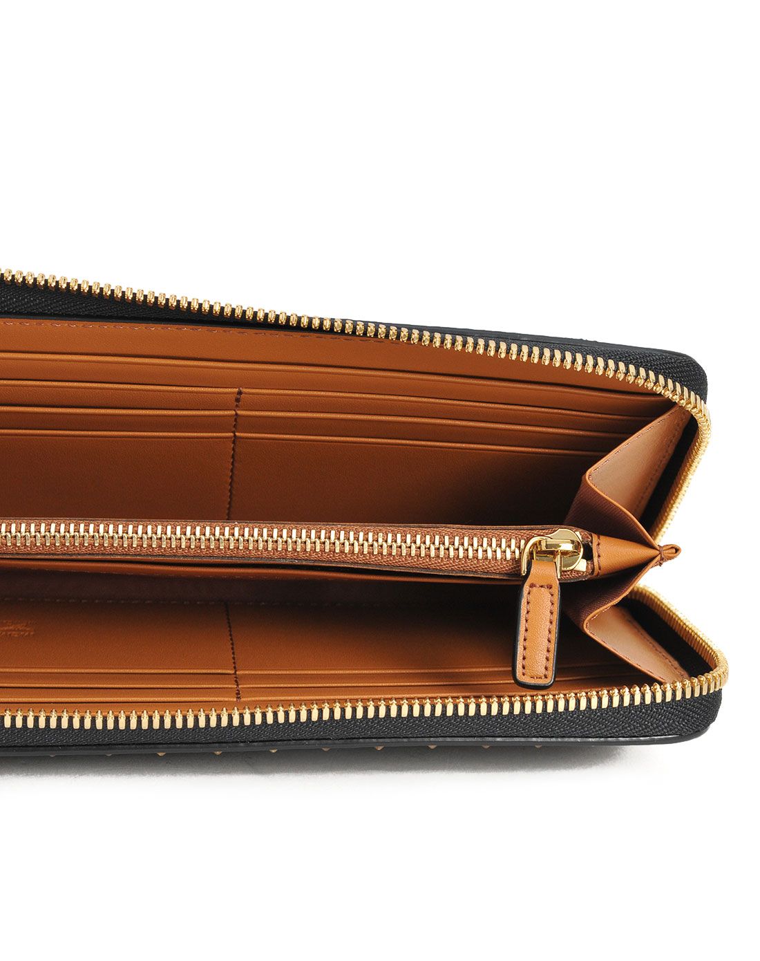 mcm包包及配件专场mcm 女款黑色个性时尚拉链长款钱包myl5abn01-bk01