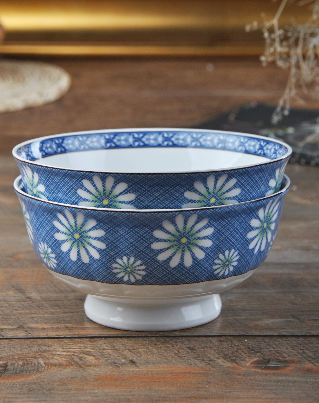 【釉中彩】秋韵骨玉瓷6"莲花碗2只