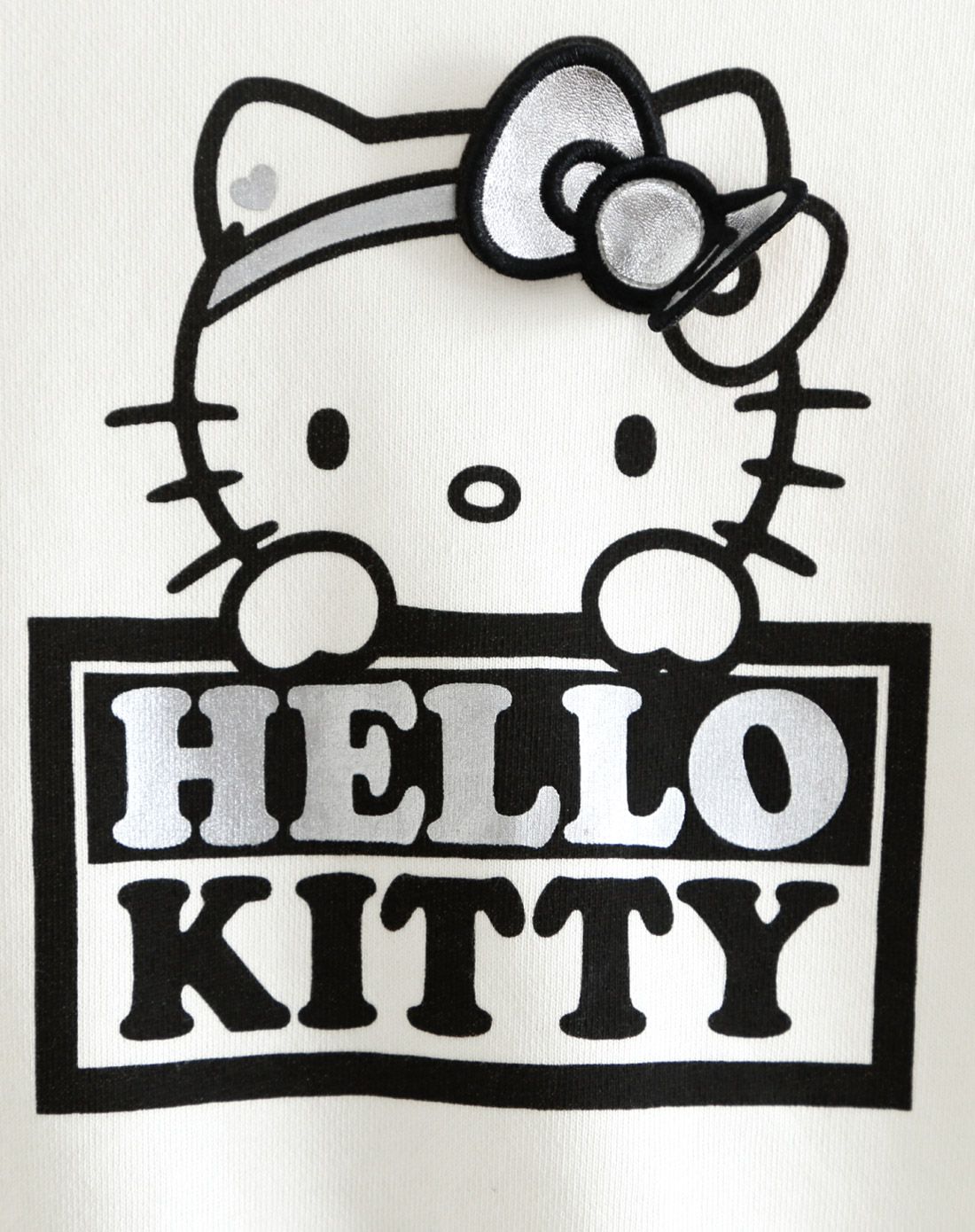 hello kitty女童米白色圆领长袖卫衣k761195b02_唯品会