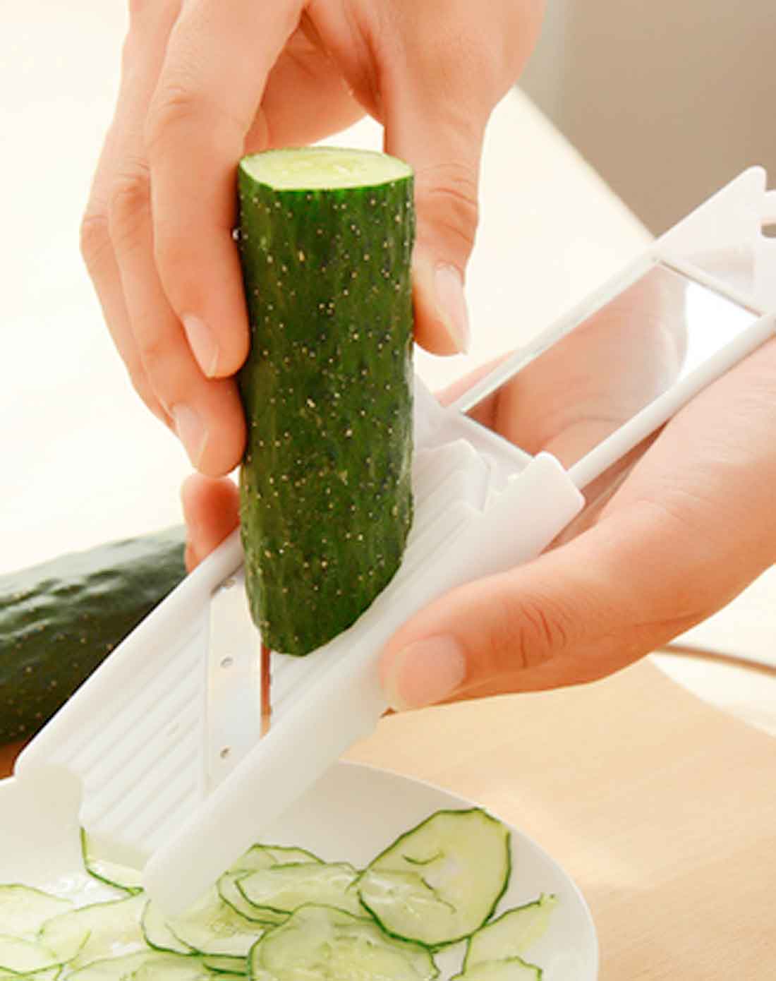 (三件起售)白色黄瓜美容切片器