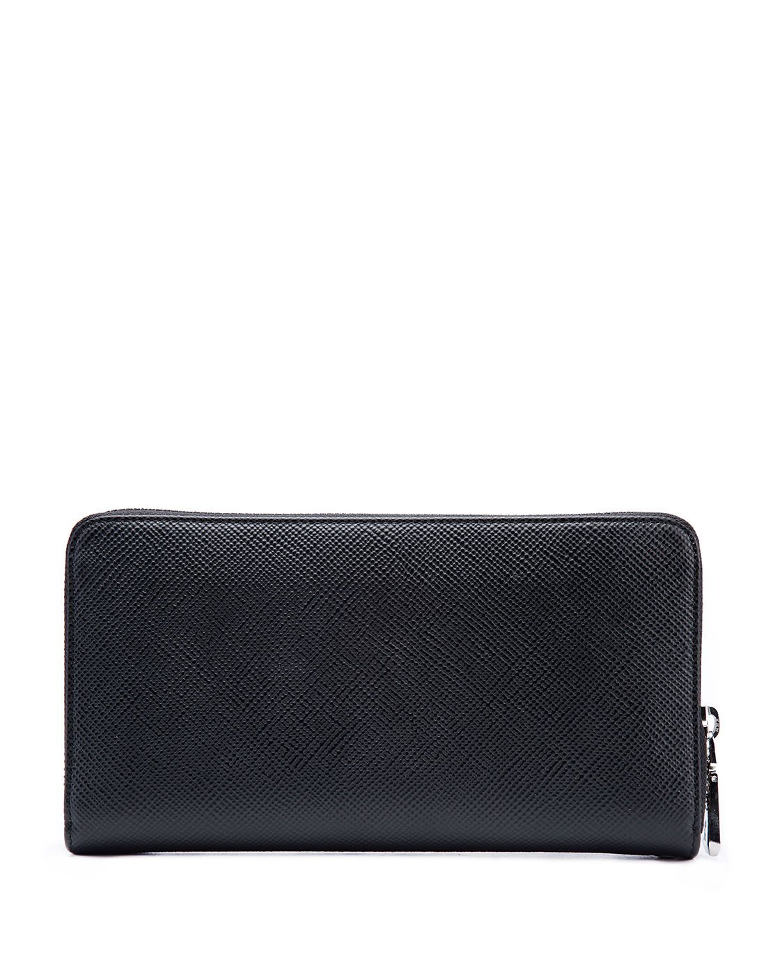 黑色头层牛皮男款手夹包