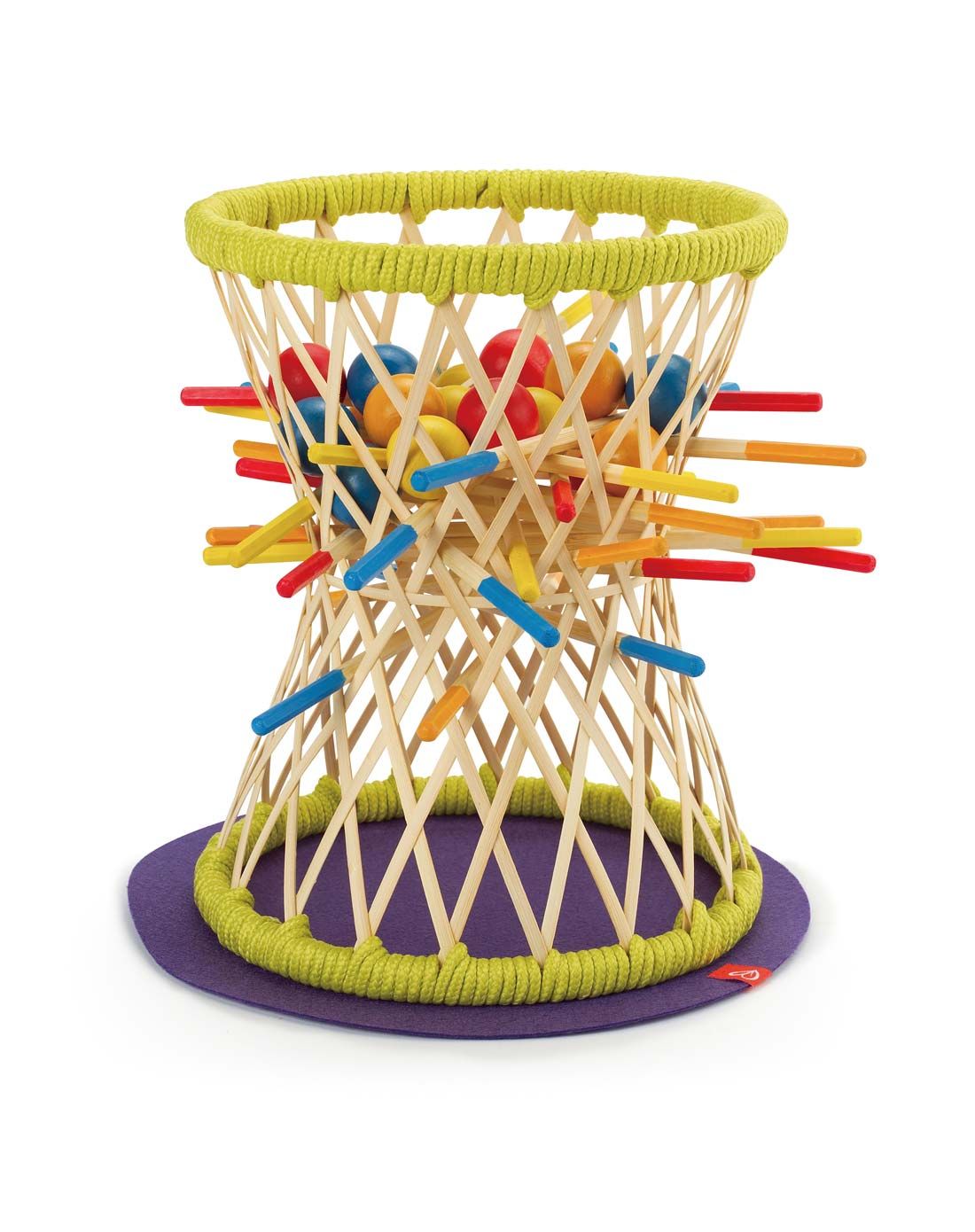 德国hape环保玩具专场直发货(混合)德国hape益智创意亲子游戏竹篓掉球