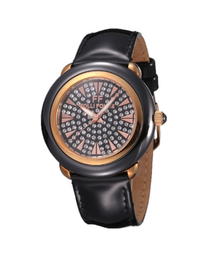 folli folliefolli follie 黑色女款时尚优雅手表5205340371598_唯品