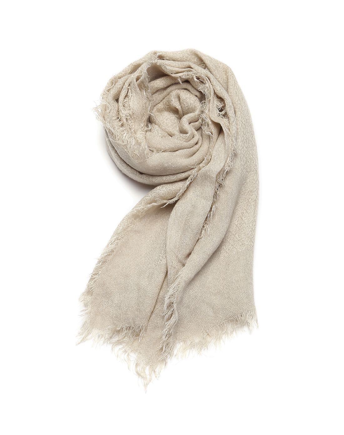 米色时尚简约围巾