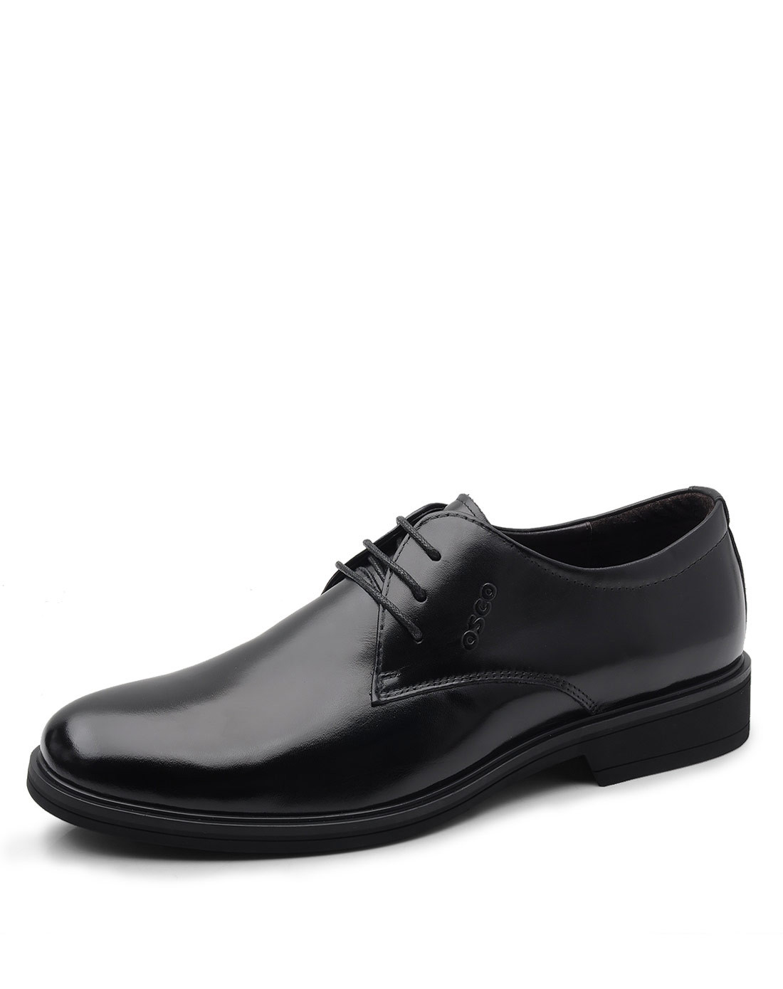 黑色磨砂牛皮潮流商务休闲男士皮鞋