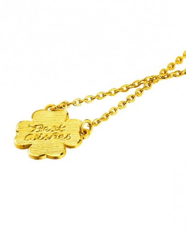 足金bestwishes祝福黄金套链4.53克