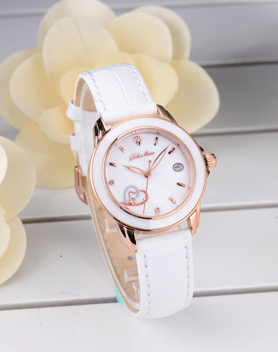 格雷曼时尚心纹女表