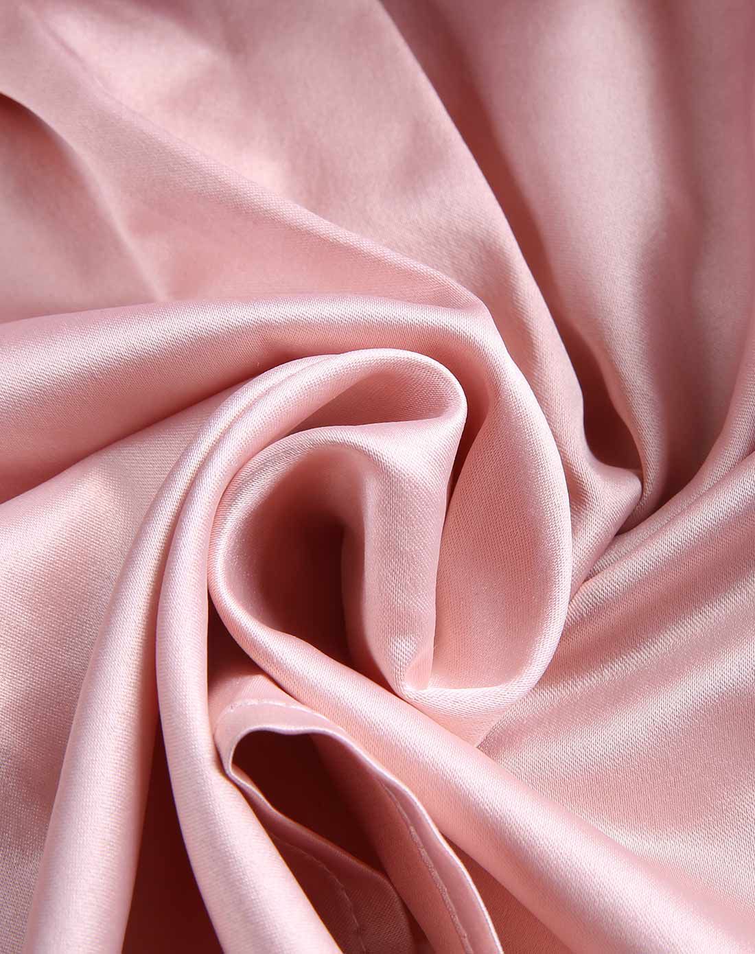 女童粉红工艺净色连衣裙