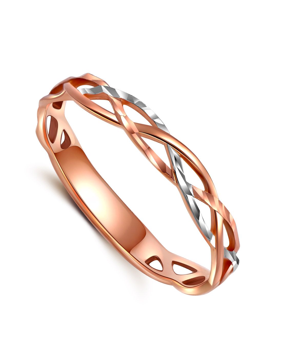 潮宏基 心影相随 18k金戒指