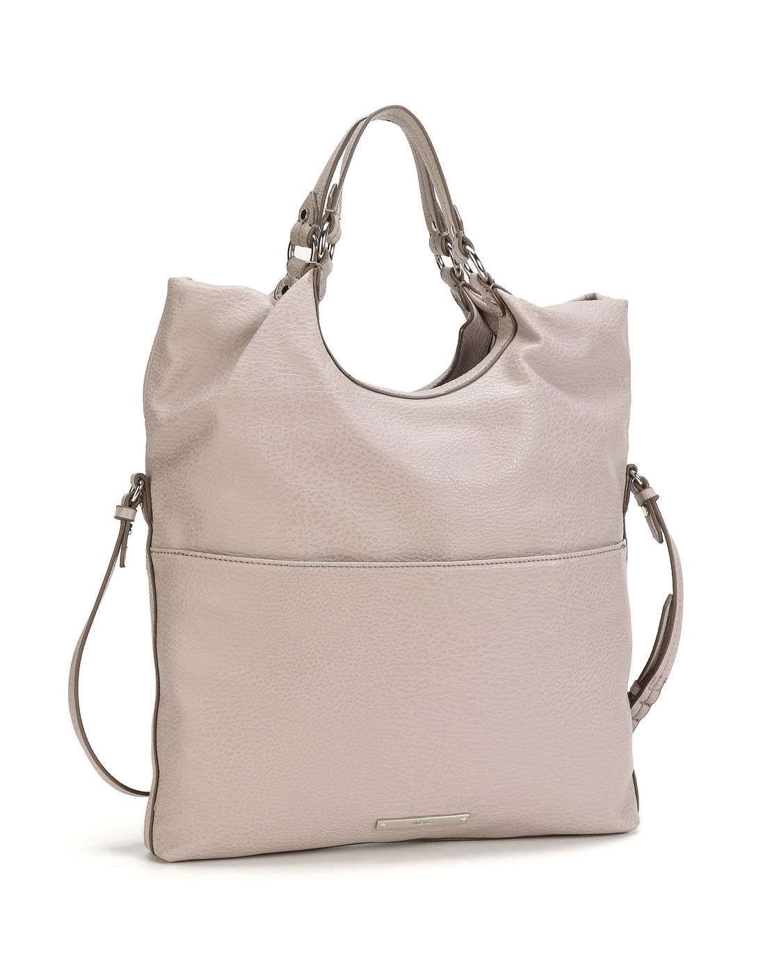 玖熙nine west 灰褐色简约百搭休闲手提单肩包