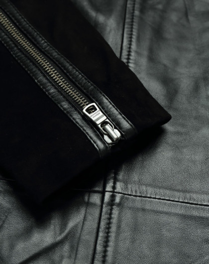 armani exchange 男款纯羊皮皮衣