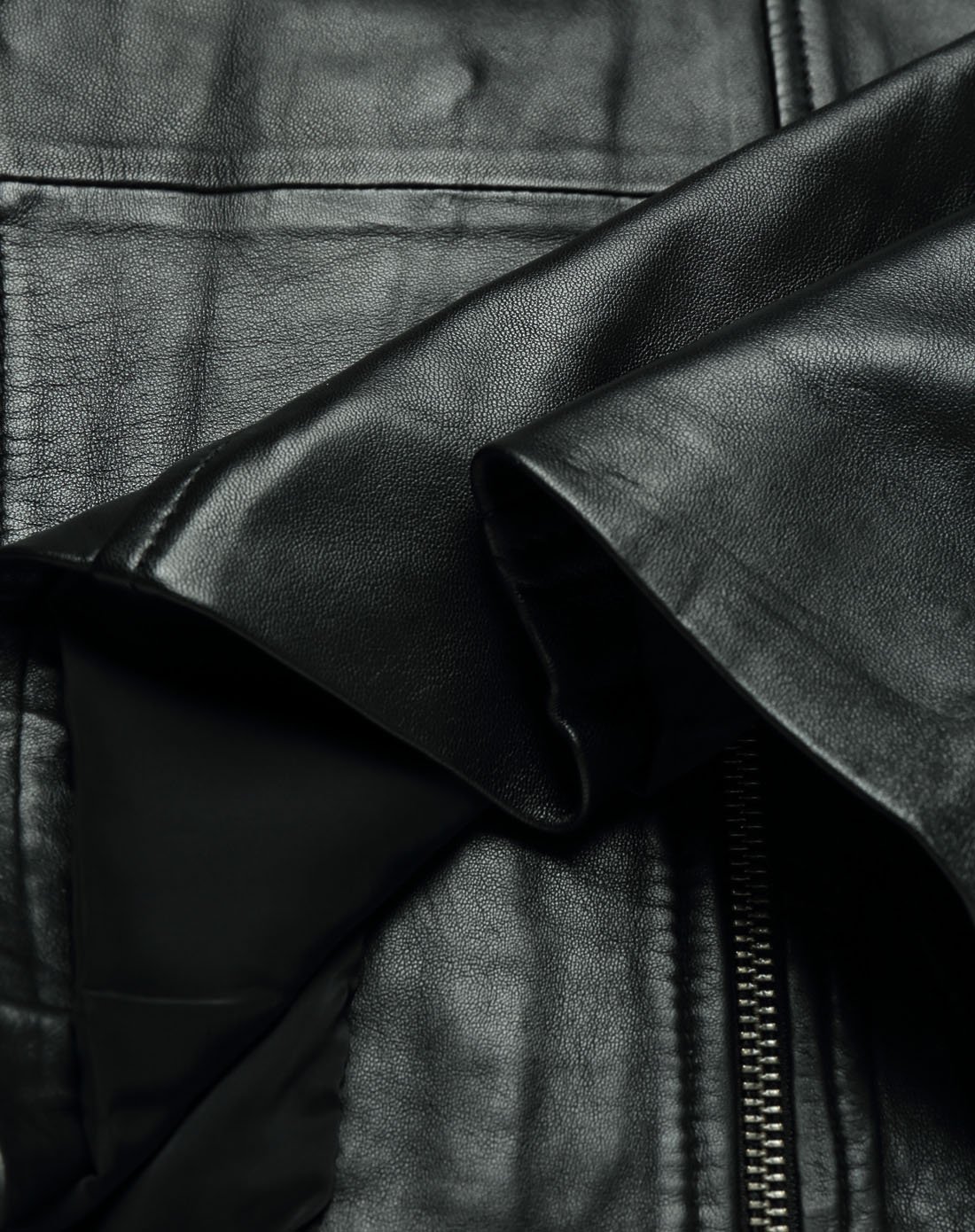 armani exchange 男款纯羊皮皮衣