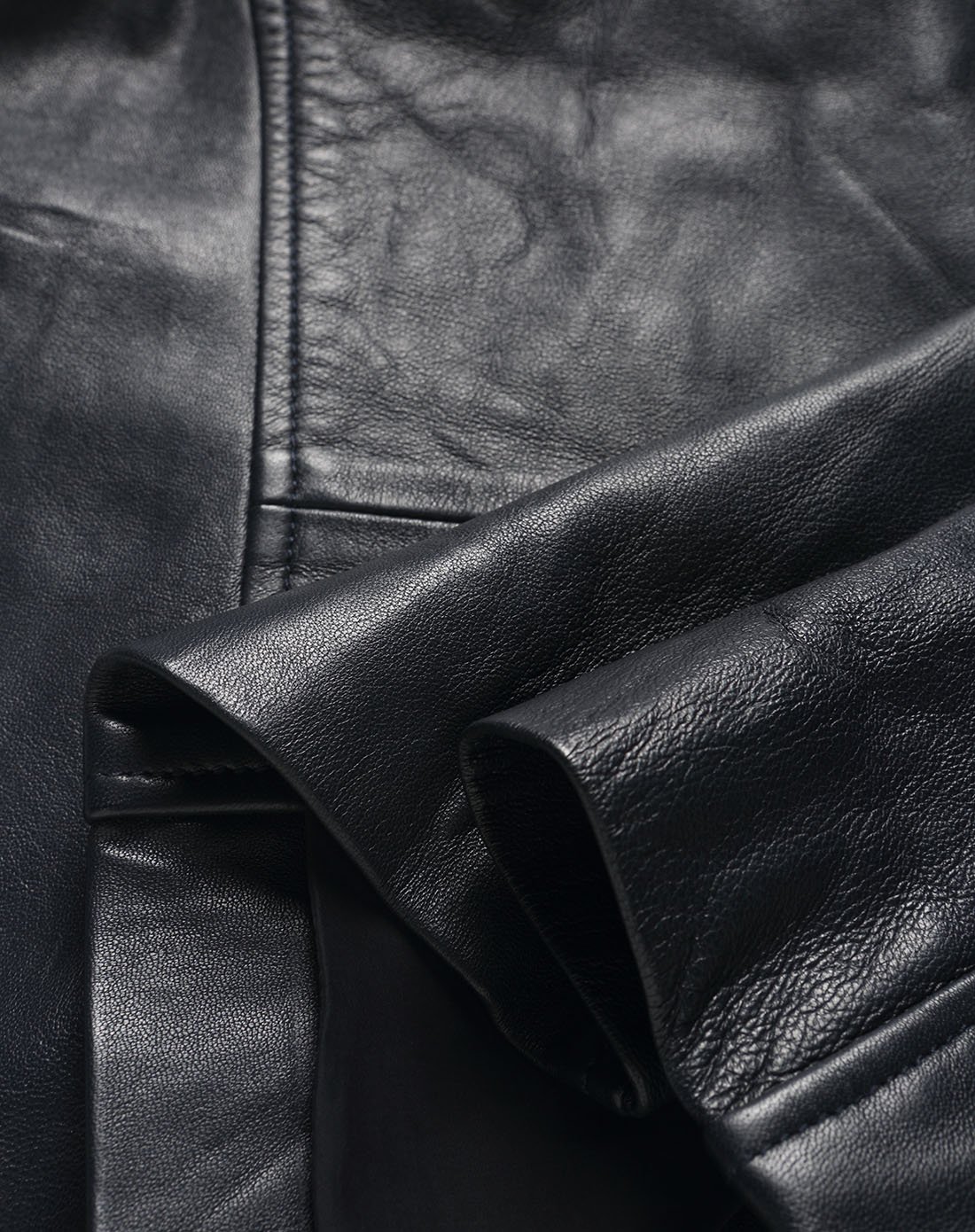 armani exchange 男款纯羊皮皮衣