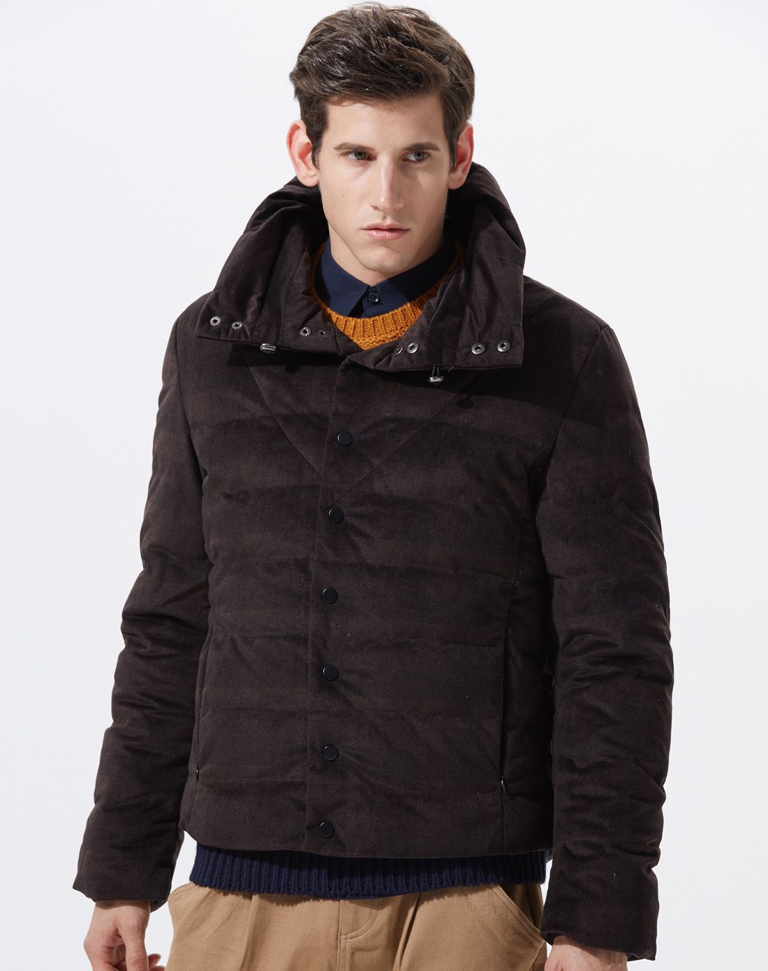 摩高mogao深咖啡男装羽绒服s53745889深咖啡_唯品会