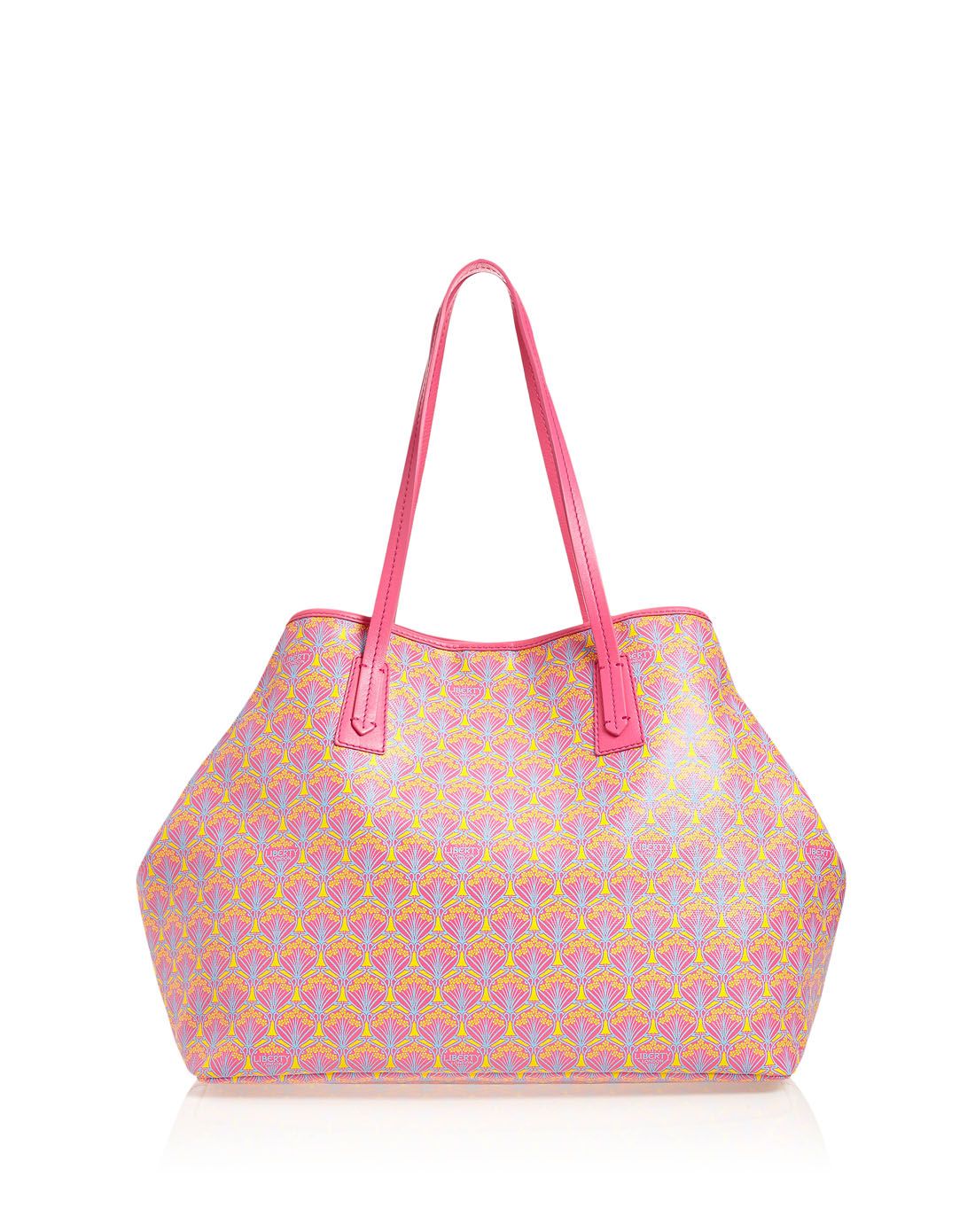 > liberty london粉红色时尚典雅印花手提袋