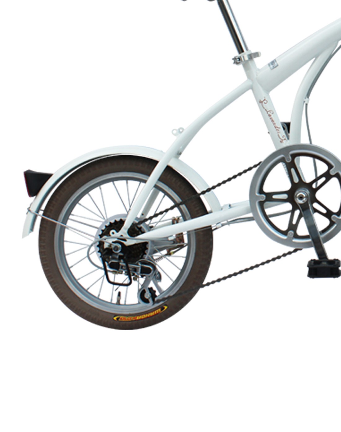 莱斯帕lexpa自行车专场24寸变速女式复古大小轮自行车-标配白bpdaxiao