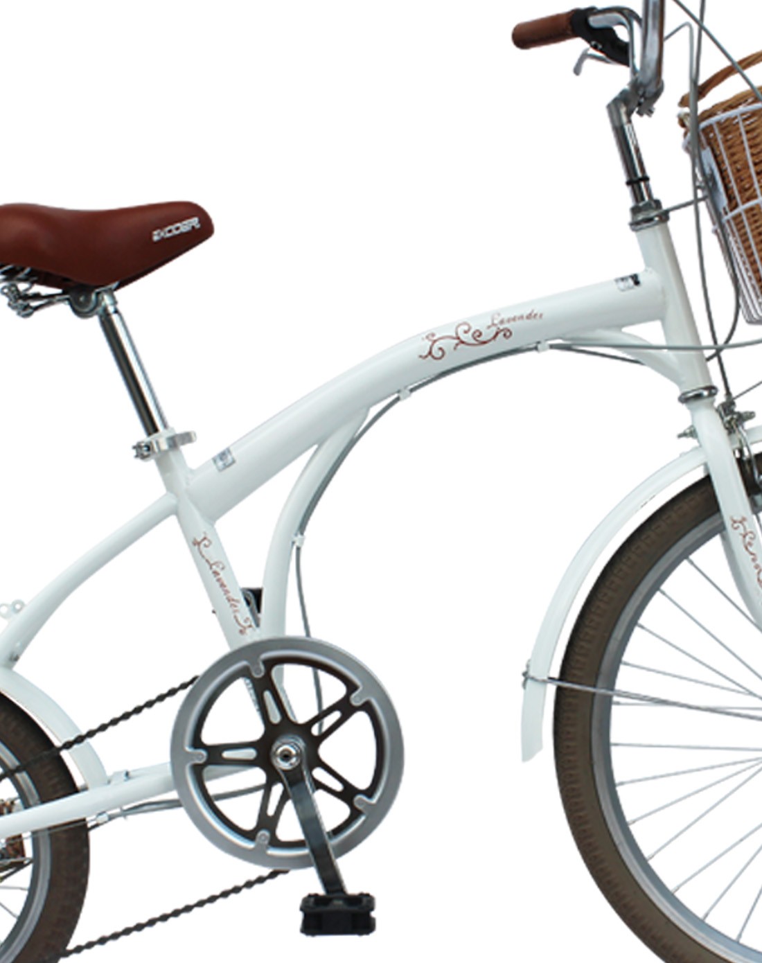 莱斯帕lexpa自行车专场24寸变速女式复古大小轮自行车-标配白bpdaxiao