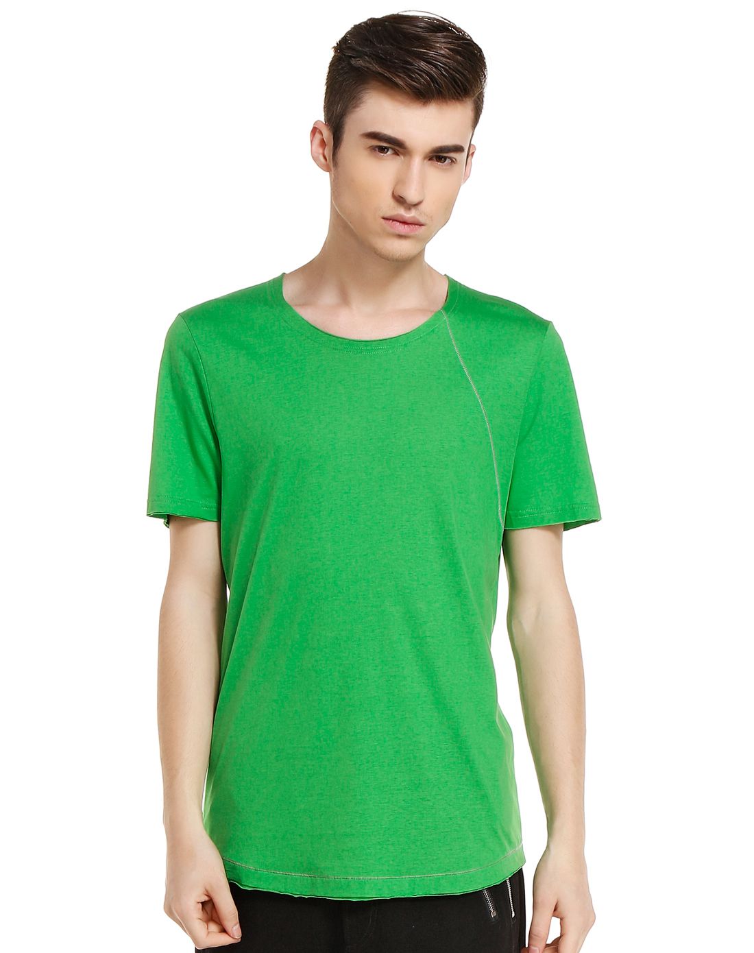 象外rapadlab绿色洁净圆领短袖t恤94169311600_唯品会