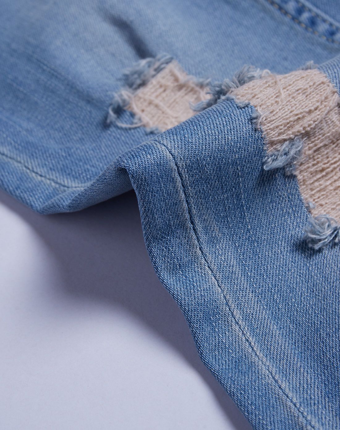 levis 女童烟灰蓝牛仔修身长裤