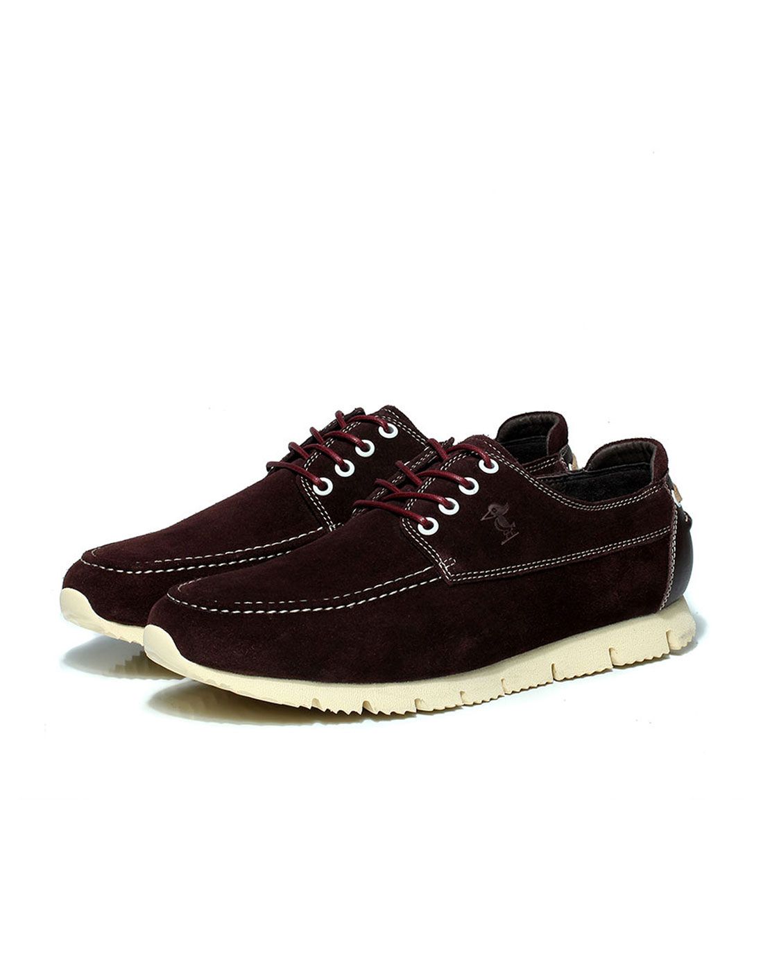 2016春季新款棕色反绒牛皮休闲鞋