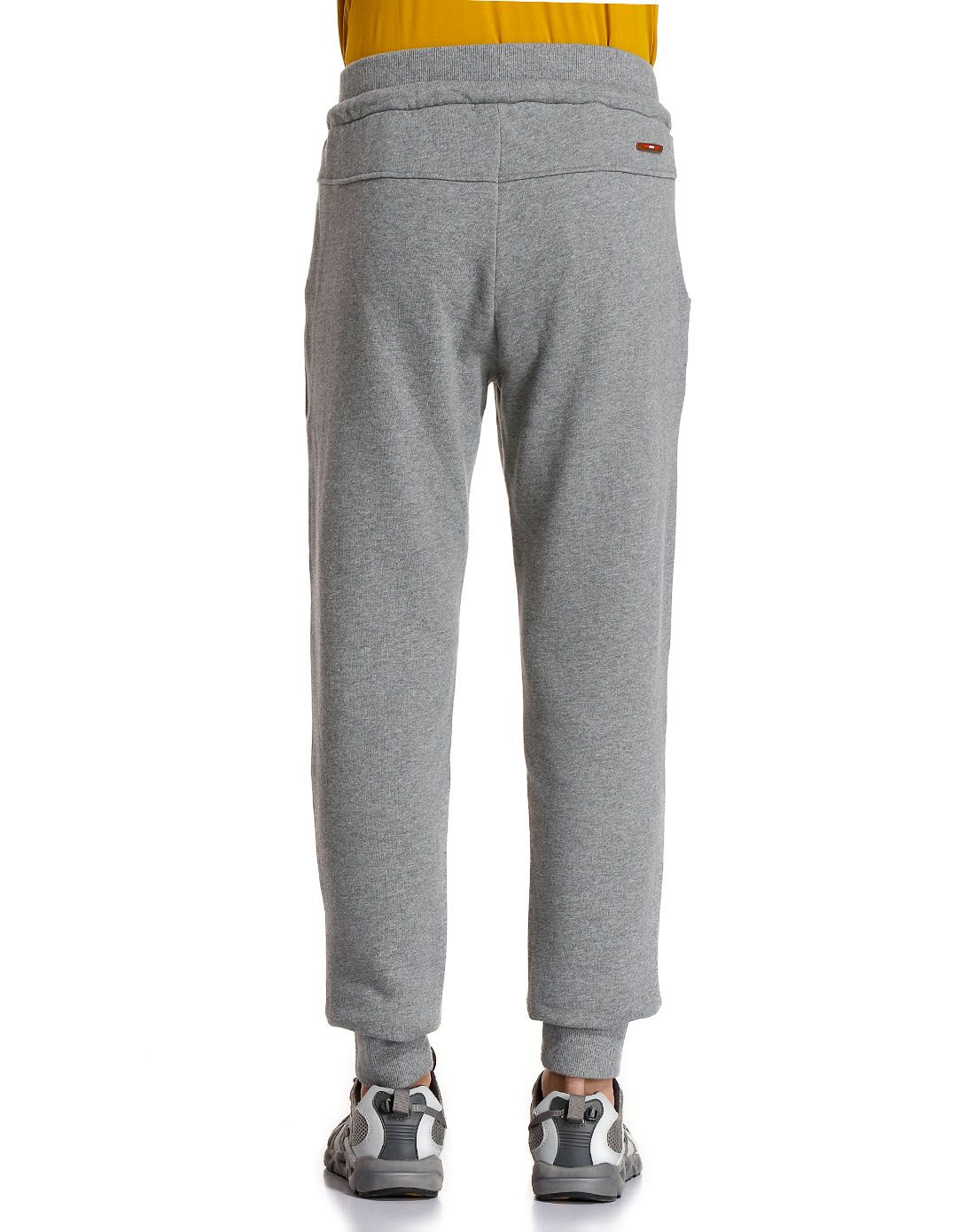 棉质 男式浅麻灰色卫裤 休闲动感