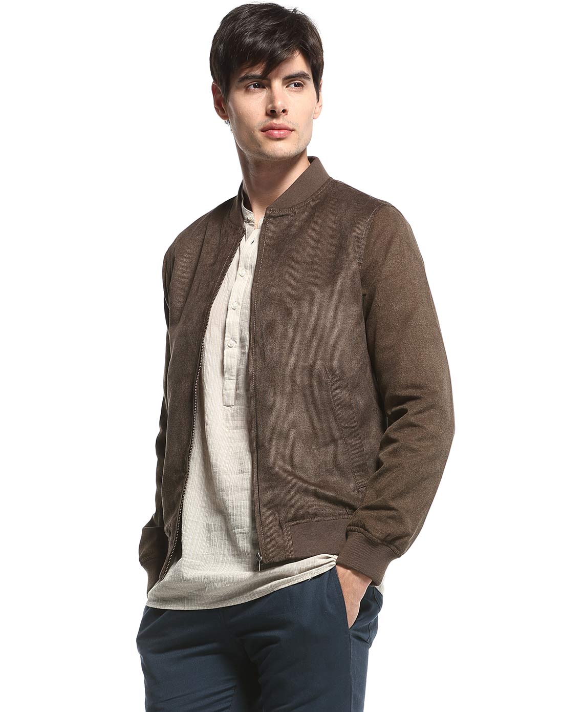 灰卡其时尚气质百搭休闲夹克外套