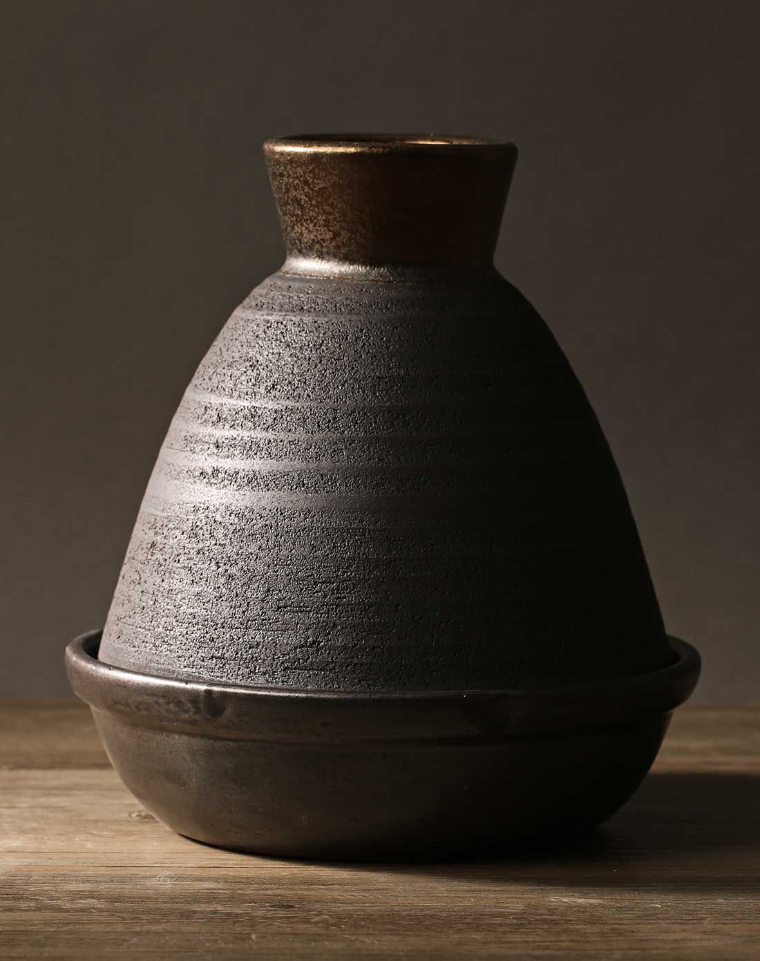 日本万古烧手工塔吉锅2人用