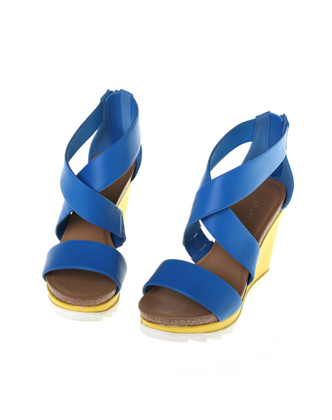 达芙妮daphne蓝色女凉鞋