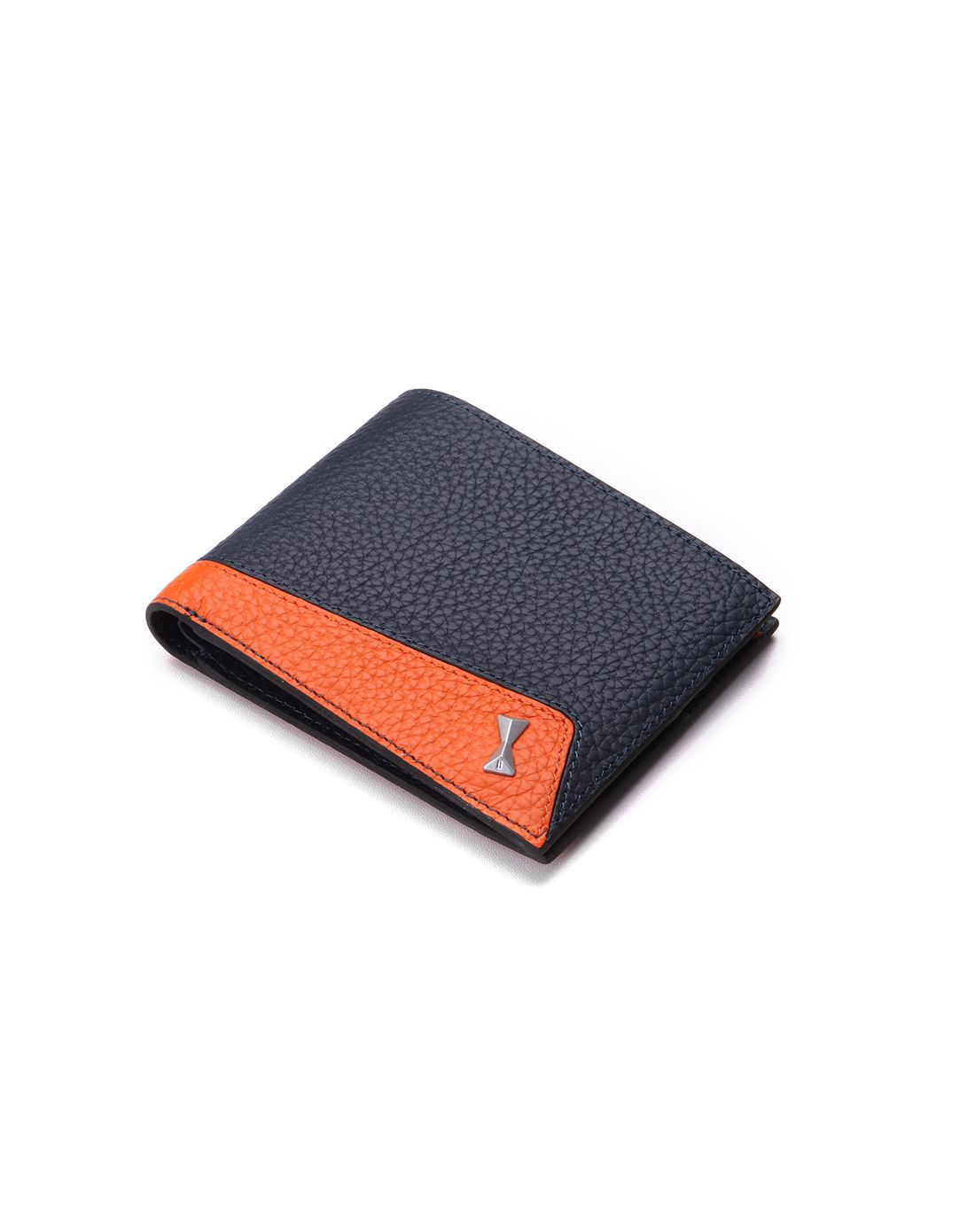 爱马仕皮纹 时尚撞色牛皮男士横款钱包