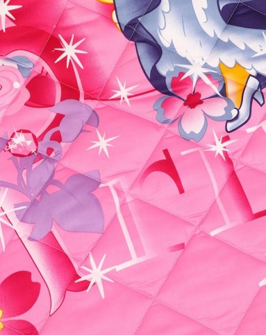 迪士尼粉色五公主靠垫被