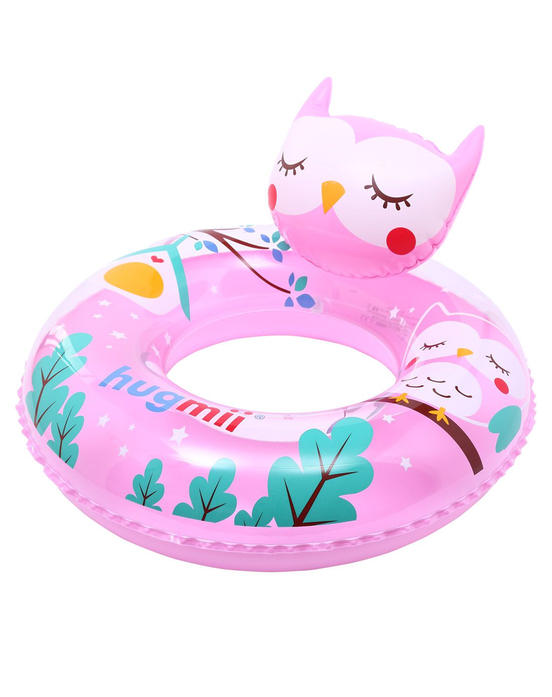hugmii儿童泳具雨具专场女童粉色猫头鹰游泳圈tcsh1002_唯品会