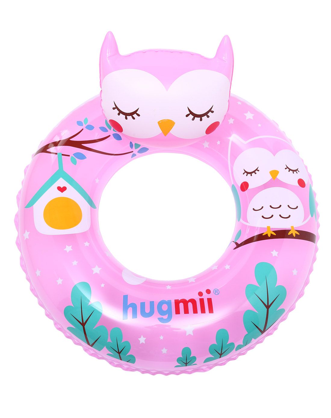 hugmii儿童泳具雨具专场女童粉色猫头鹰游泳圈tcsh1002_唯品会