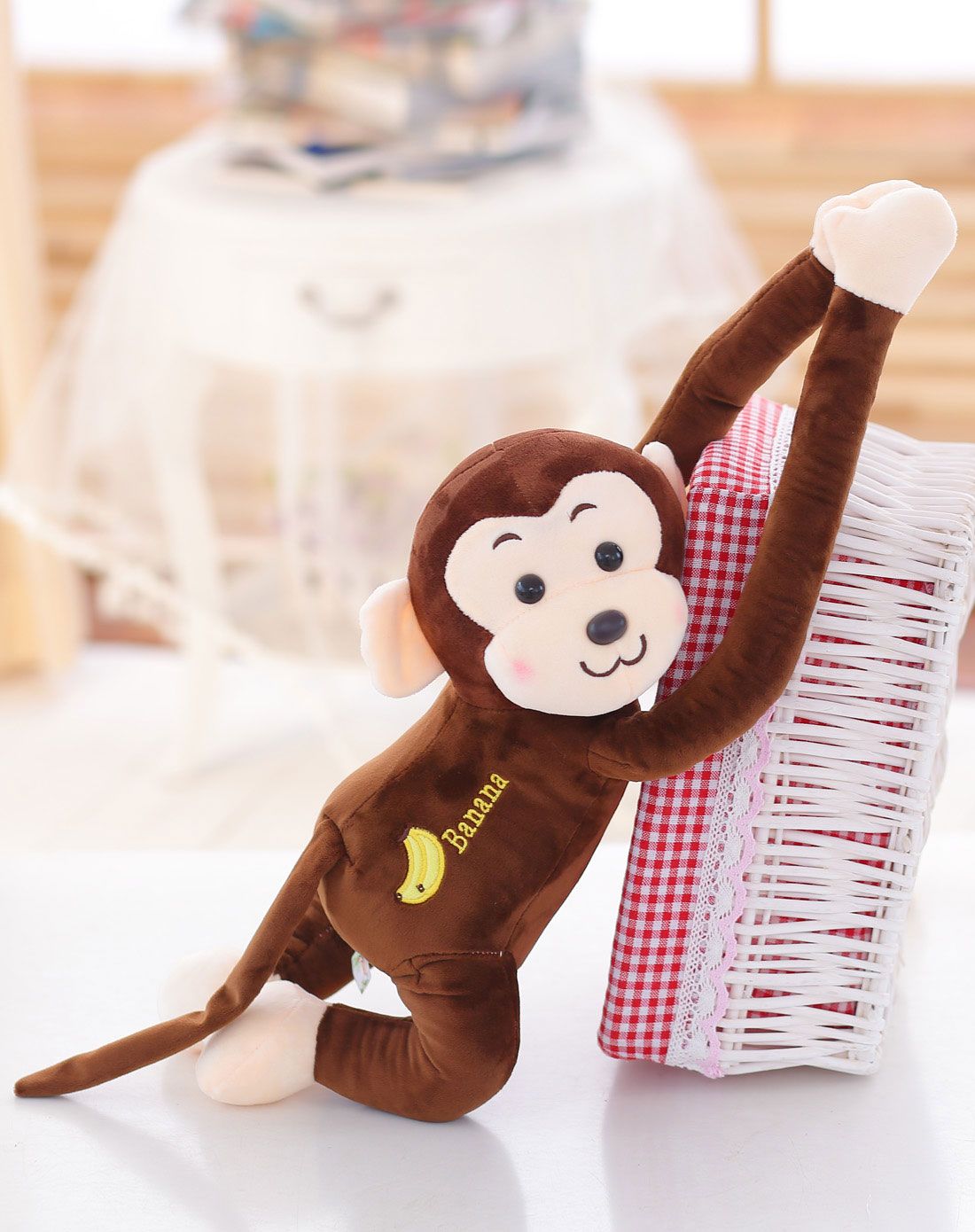 童趣玩偶创意家居玩具专场直发货(混合)长臂猴-深棕-65cmwhl502b_唯品