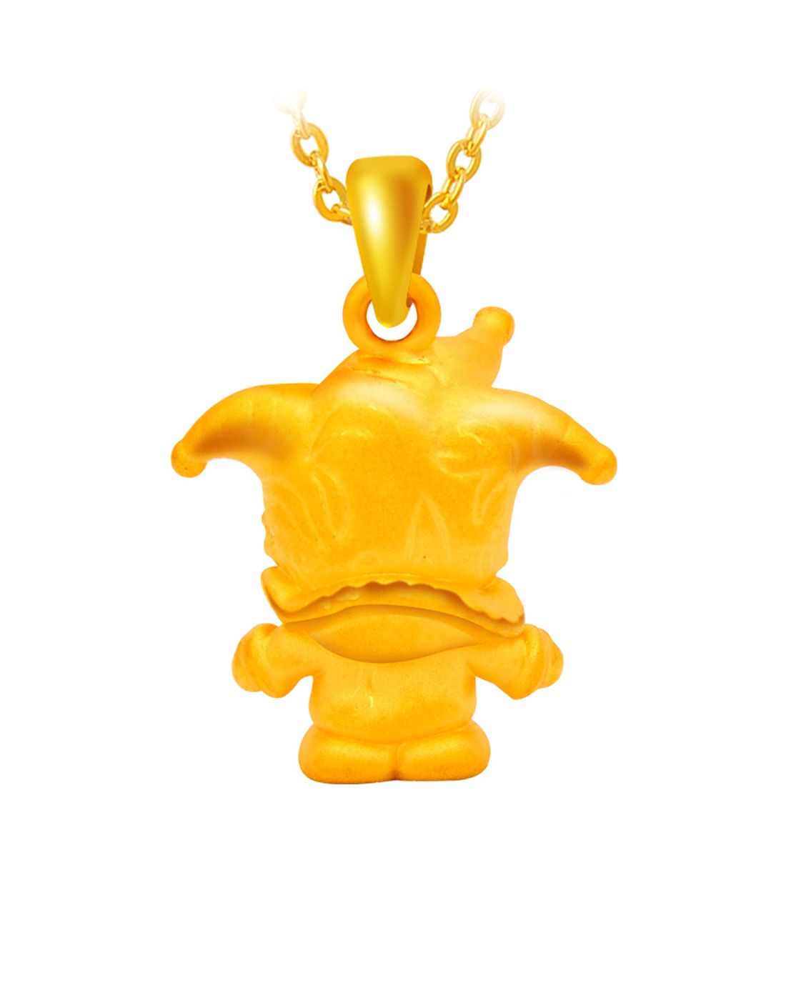 足金黄金triangel娃娃 爱神吊坠(不含项链)