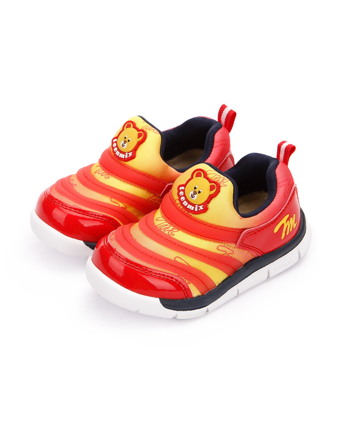 男幼童时尚经典毛毛虫休闲鞋红色(12.5-18)