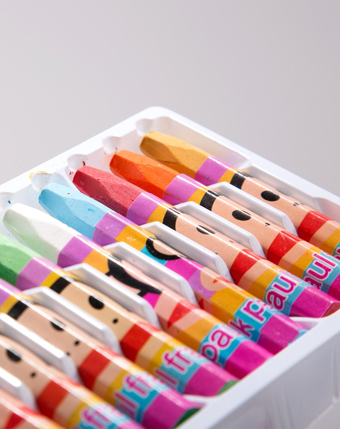 【两件起售】大嘴猴儿童卡通24色油画棒绘画笔-紫色