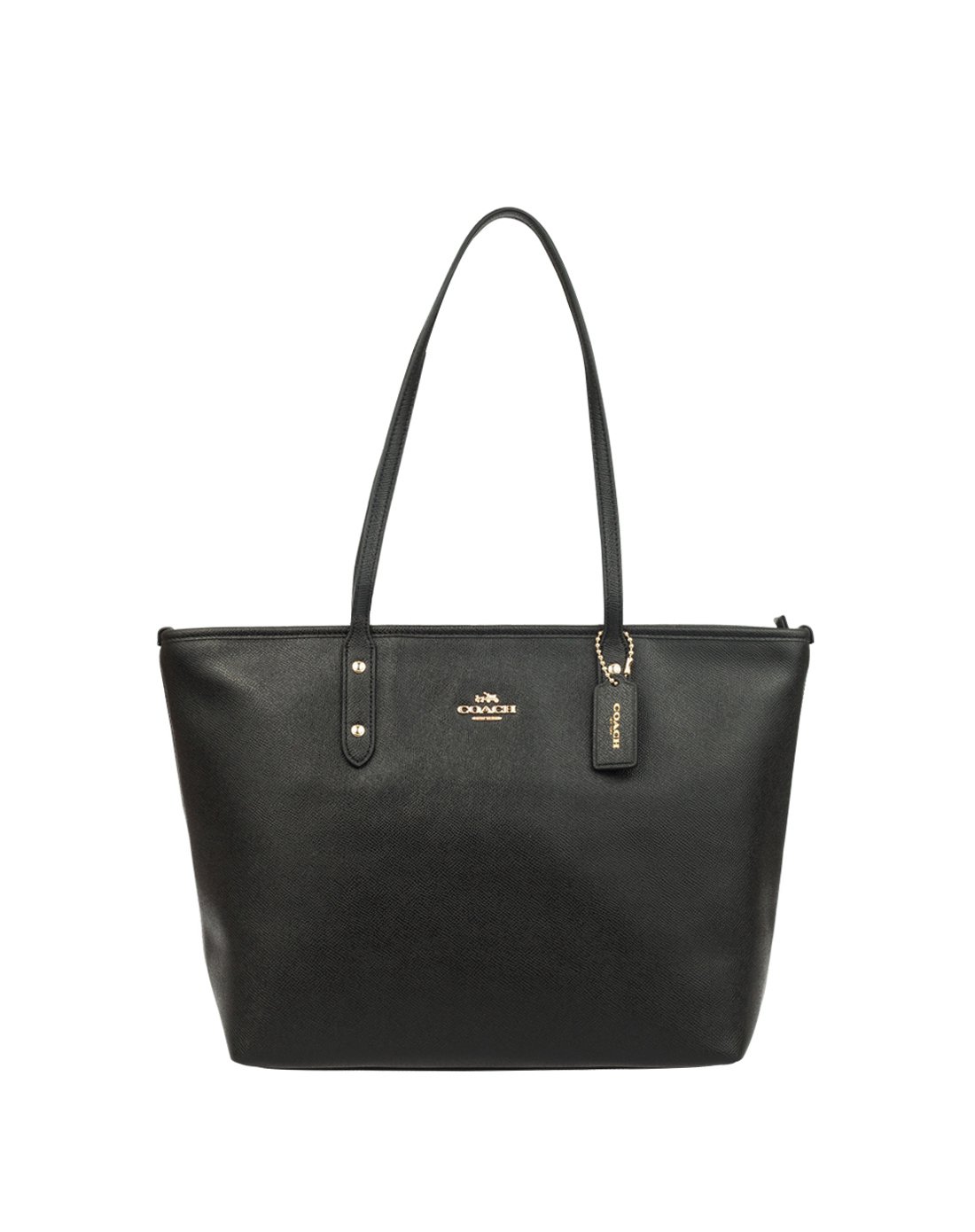 coach女士帆布革经典款简约手提包-中号