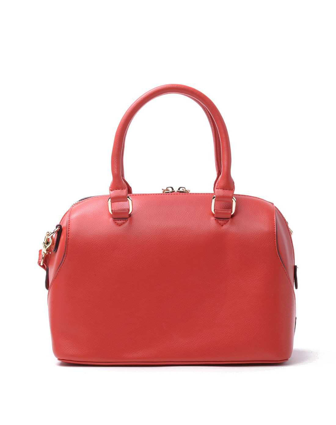 达芙妮软面红色女手袋