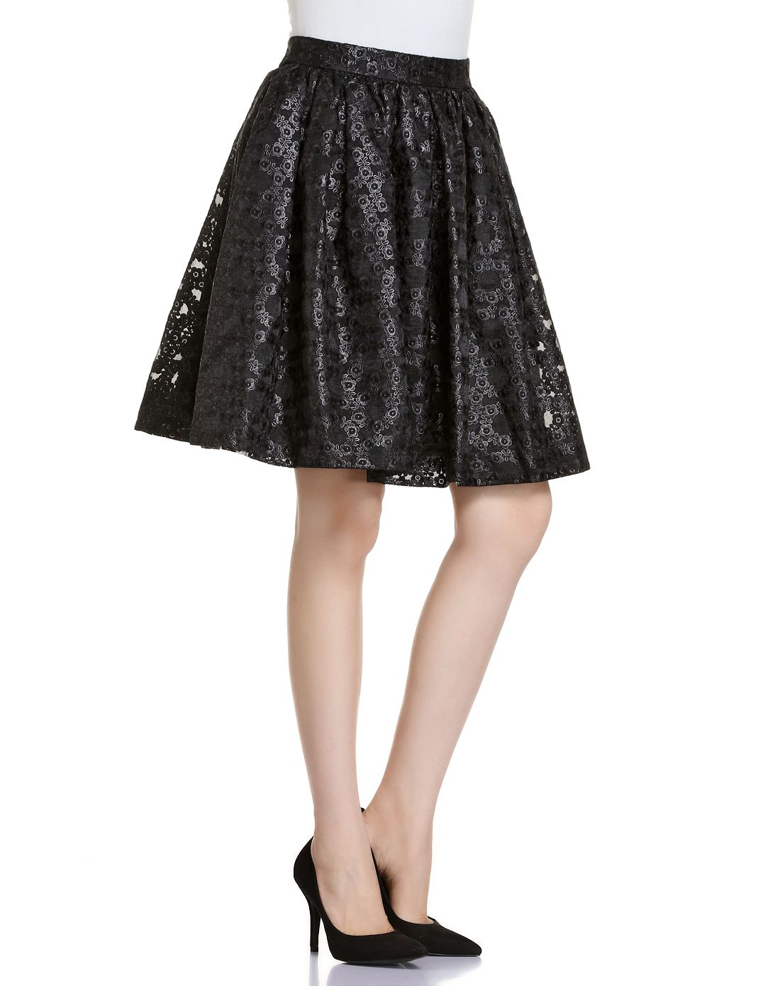 哥文花园coven garden黑色典雅魅力裙子c151073280090_唯品会