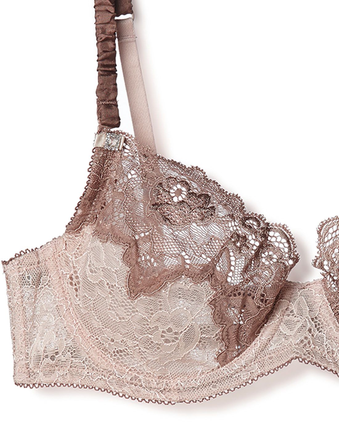 夏娃的诱惑 eves temptation女士内衣专场金色侧托蕾丝薄款钢圈围