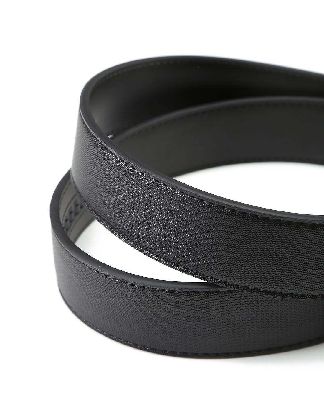 黑色二层牛皮商务皮带