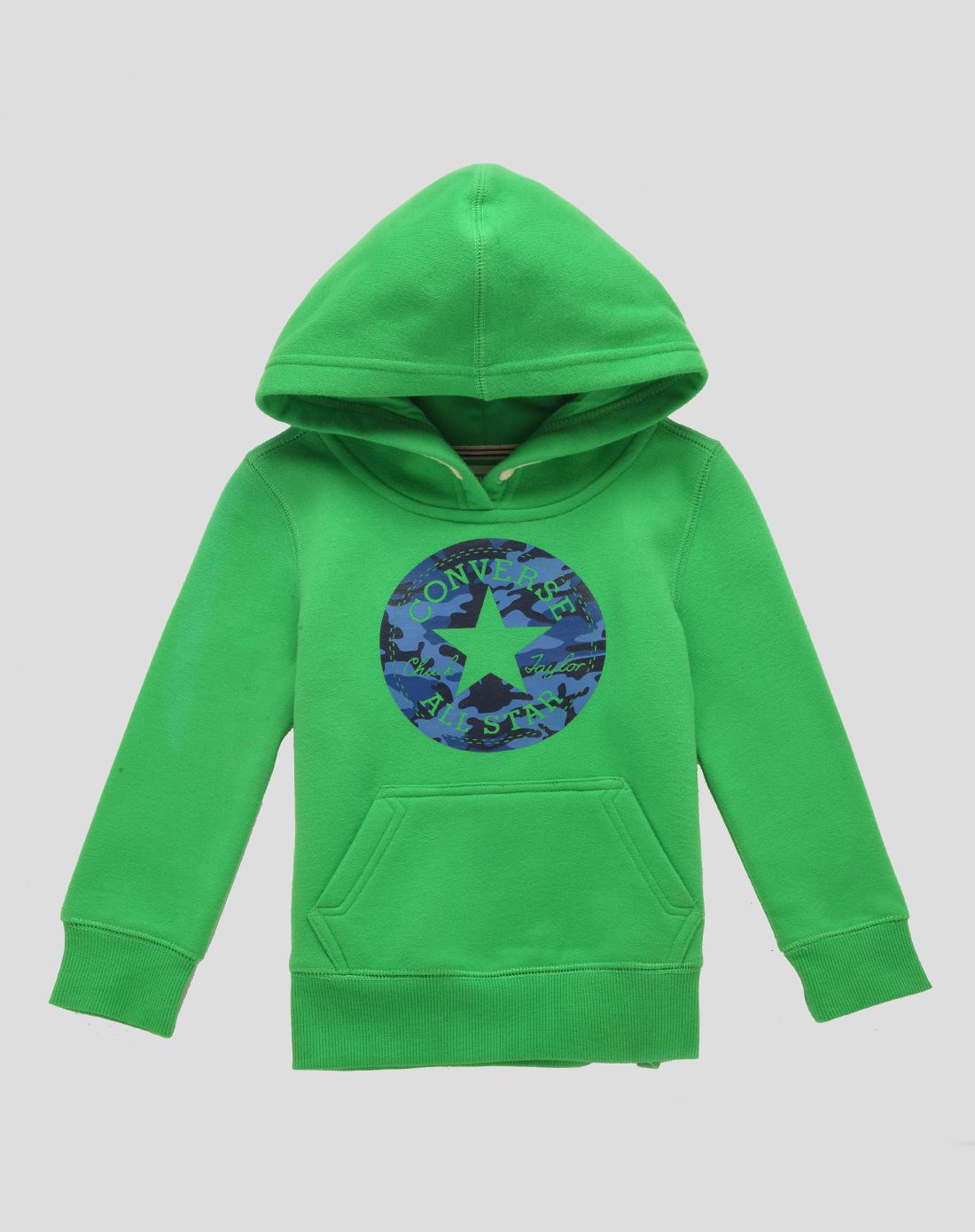 converse 男童苹果绿连帽套头卫衣