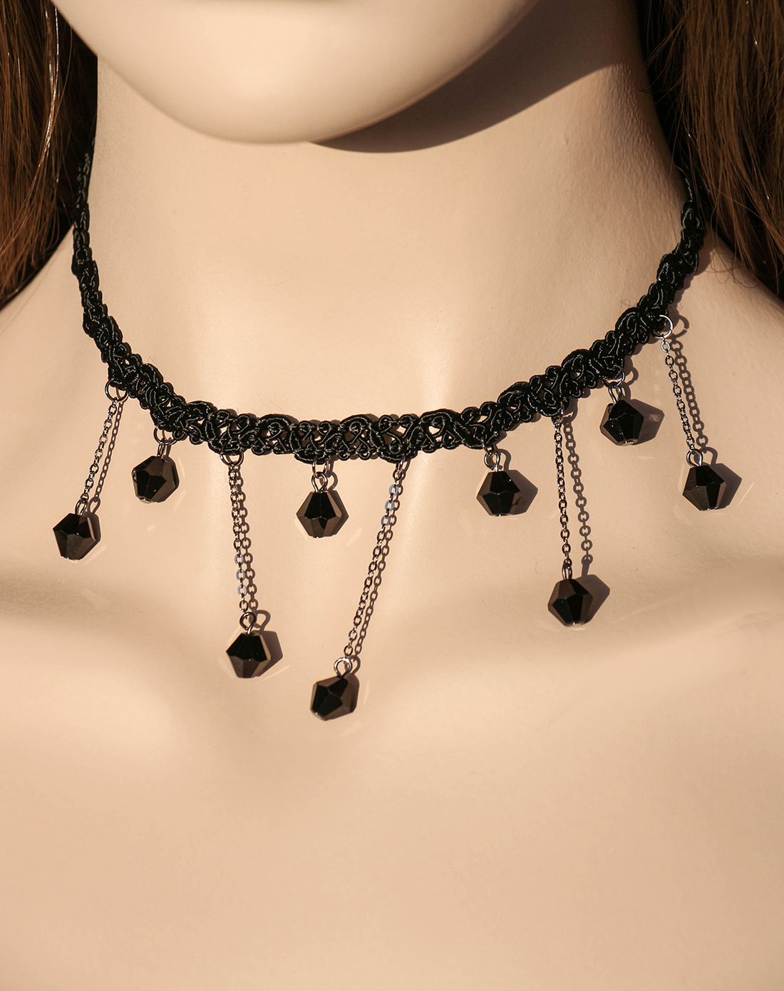 pica lela【浅安】日韩时尚手工编织蕾丝颈链