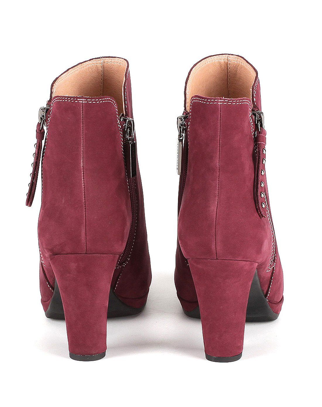 2015年新款红色磨砂牛皮经典短靴