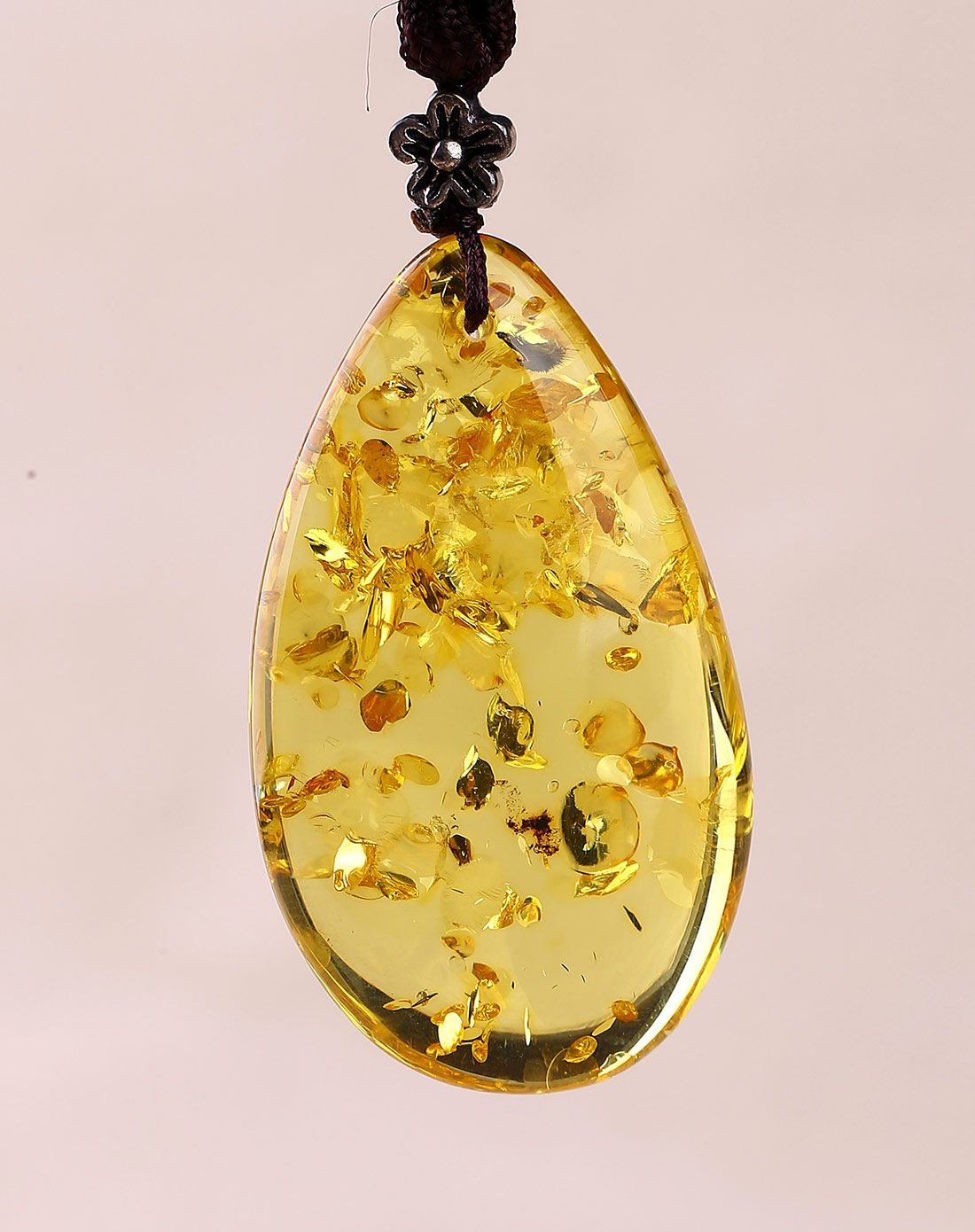 昊天琥珀金色年华金珀项链附证书h1509a0425_唯品会