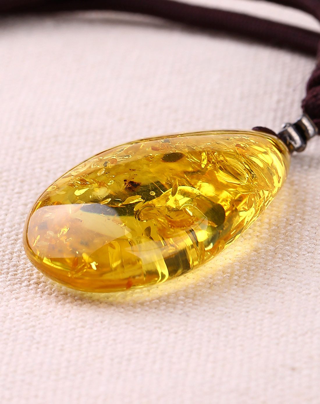 昊天琥珀金色年华金珀项链附证书h1509a0425_唯品会