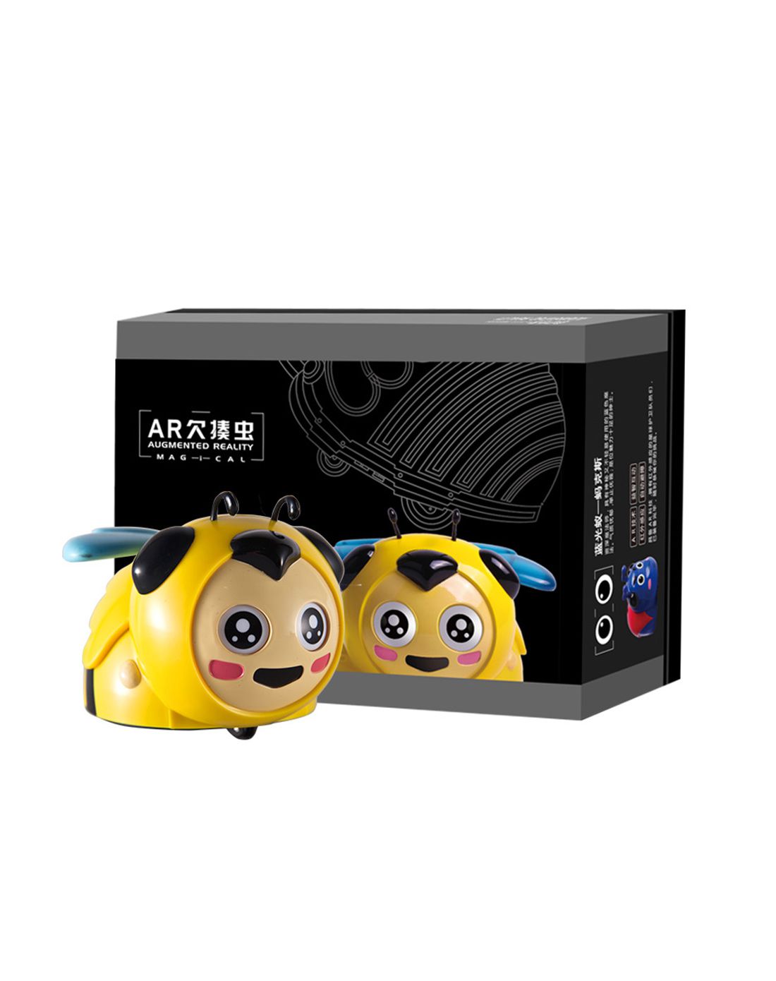 蓝帽子app交互益智玩具 ar欠揍虫黄金蜂柠萌