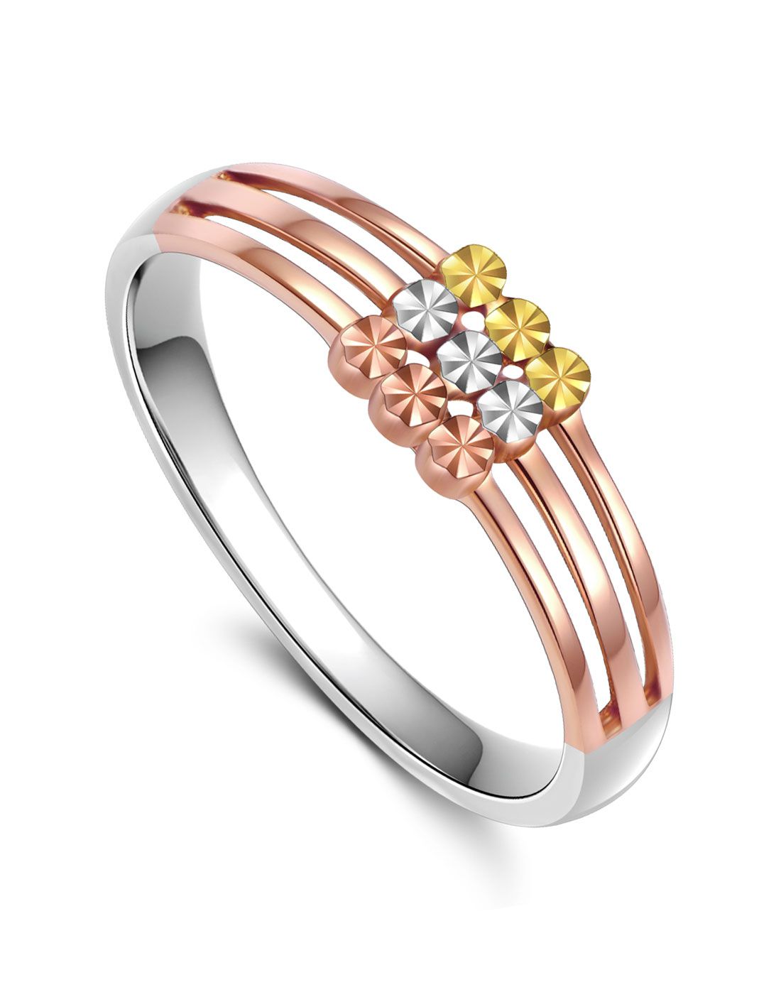 潮宏基 三生相伴 18k金戒指