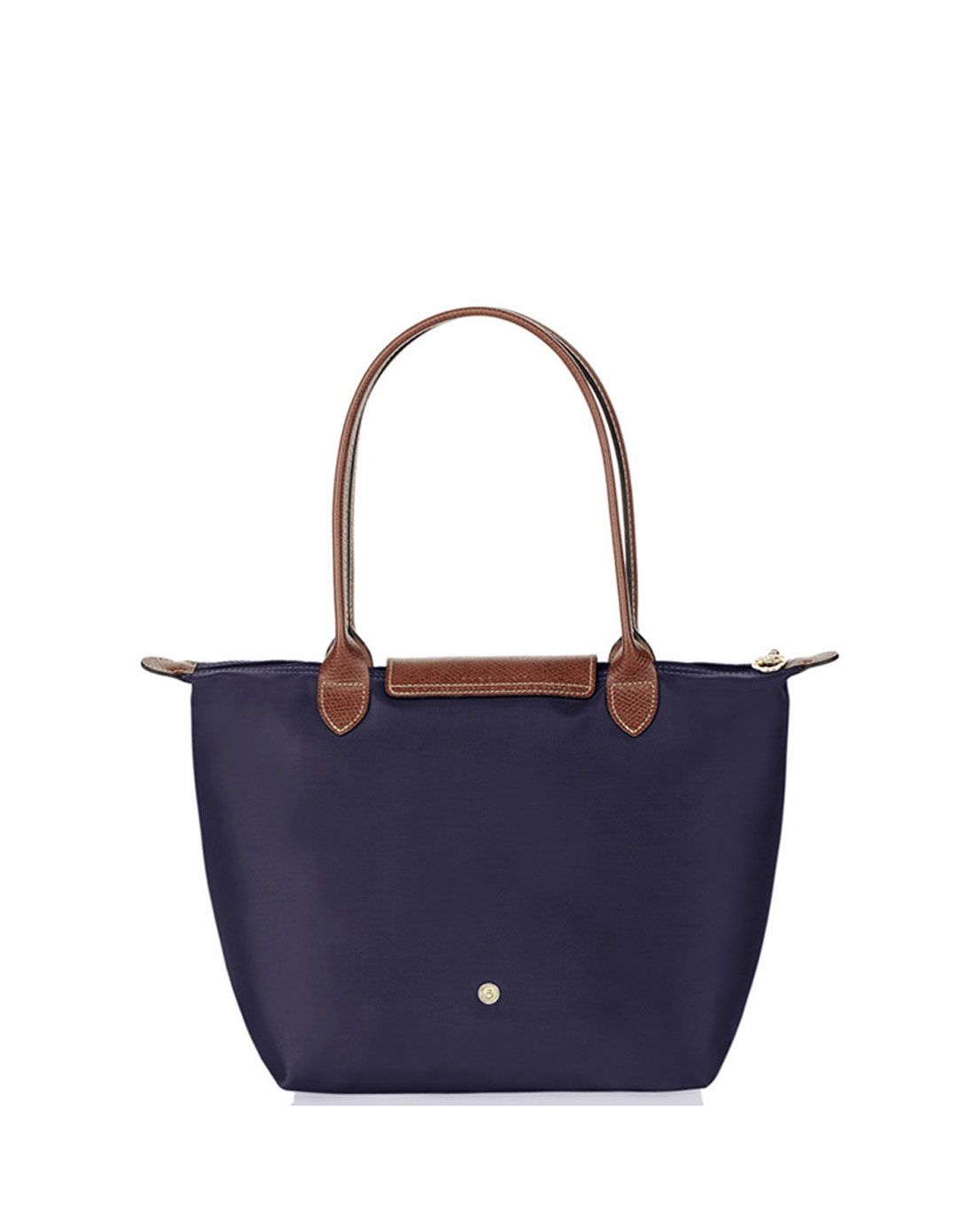 > longchamp珑骧 女款浆果紫色尼龙长柄大号手拎肩背包